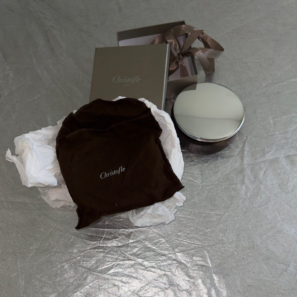 Christofle Silver Plate Wooden Box - Picture 2 of 5